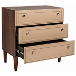 Комод бежевый из массива бука с 3-мя ящиками Wenge Light варинант исполнения - 3 | Loft Concept в Липецке