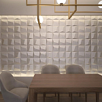 Гипсовая 3D панель с принтографией PM-26 варинант исполнения - 1 | Loft Concept в Липецке