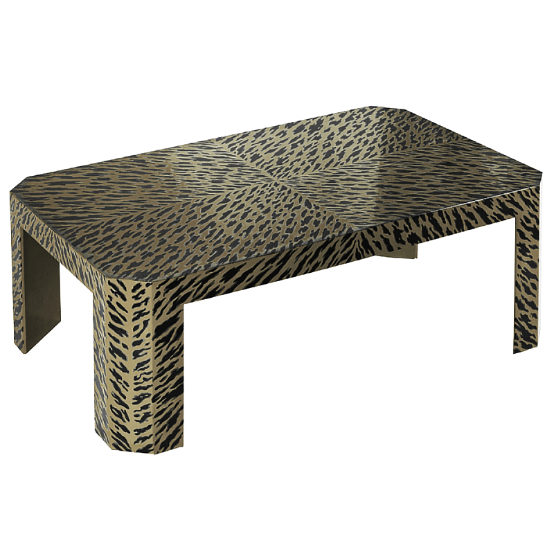 Дизайнерский кофейный стол с рисунком леопард Neytiri Beige Leopard Черный Серо-бежевый Дизайнерский кофейный стол с рисунком леопард Neytiri Beige Leopard Черный Серо-бежевый в Липецке | Loft Concept