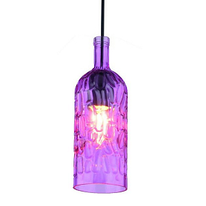 Подвесной светильник Geometry Glass Purpur Bottle Pendant