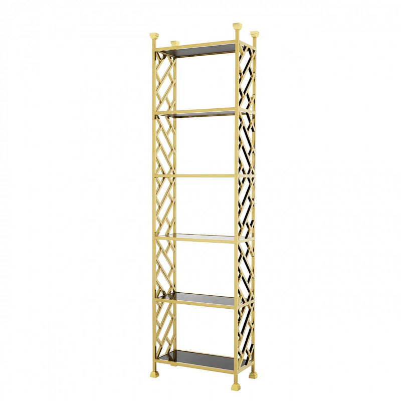 Стеллаж Eichholtz Cabinet Skyler Глянцевое золото Черный Стеллаж Eichholtz Cabinet Skyler Глянцевое золото Черный в Липецке | Loft Concept