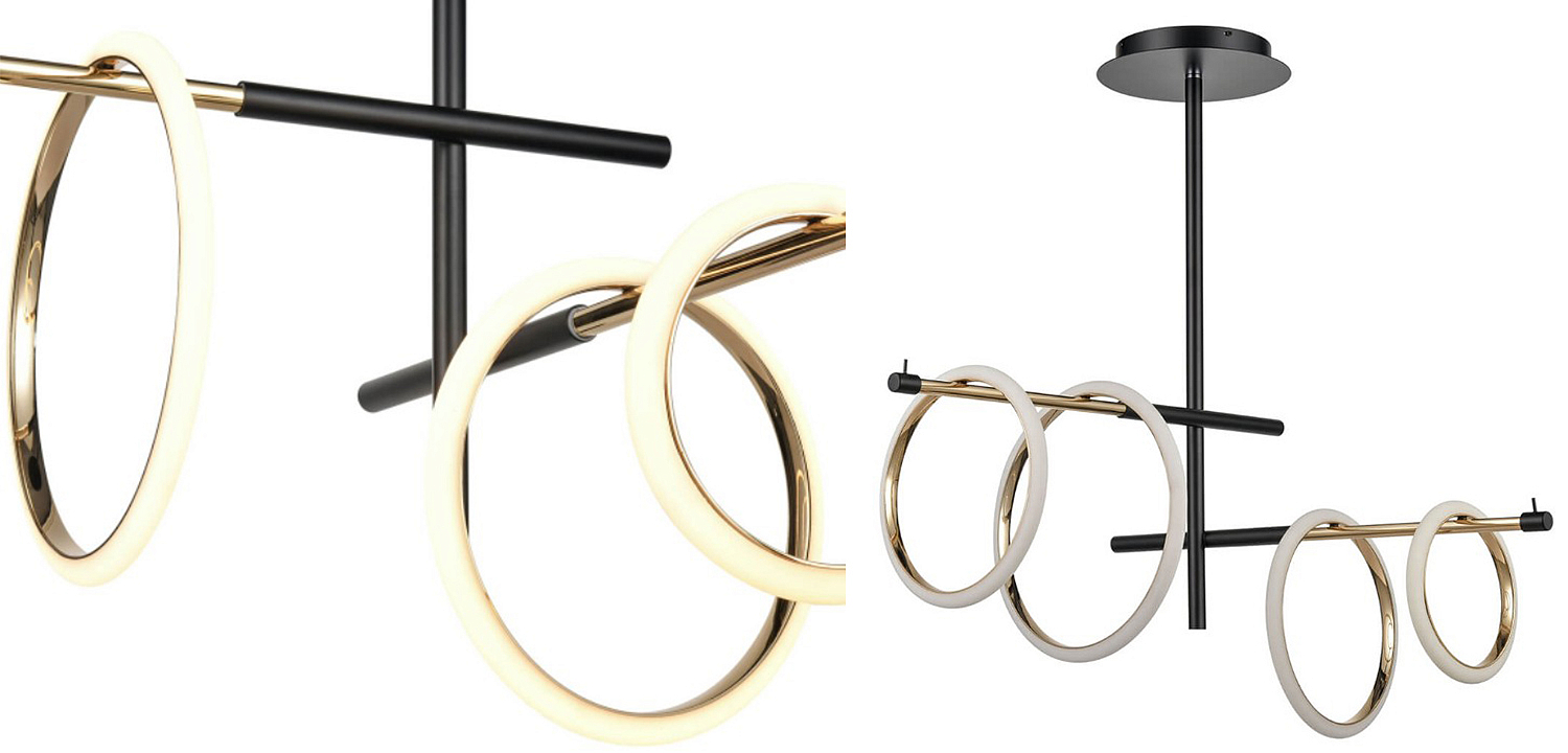 Люстра Jessenia Rings Chandelier 4 Люстра Jessenia Rings Chandelier 4 - Loft-Concept в Липецке