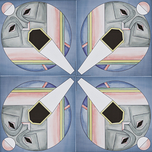 Плитка дизайнерская с узором Маска