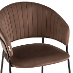 Стул в велюре коричневого цвета Horizon варинант исполнения - 6 | Loft Concept в Липецке