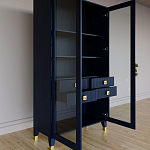 Дизайнерский шкаф витрина Elsa Dreams Blue с 4-мя ящиками варинант исполнения - 7 | Loft Concept в Липецке