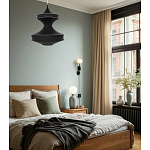 Подвесной вязаный черный светильник «Моника» варинант исполнения - 4 | Loft Concept в Липецке