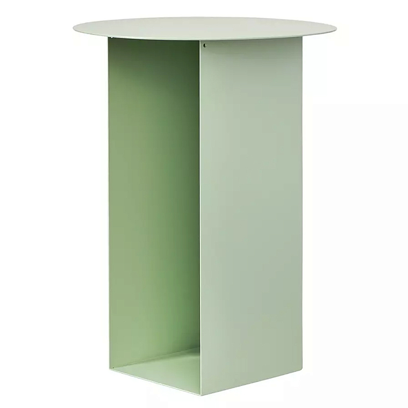 Журнальный столик с круглой столешницей и нишей для хранения Modern Table with Shelf Зеленый Сливовый Журнальный столик с круглой столешницей и нишей для хранения Modern Table with Shelf Зеленый Сливовый в Липецке | Loft Concept
