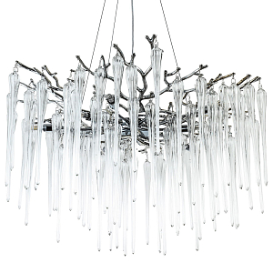 Люстра с хрустальными подвесками Frozen Drops Chandelier Chrome 10