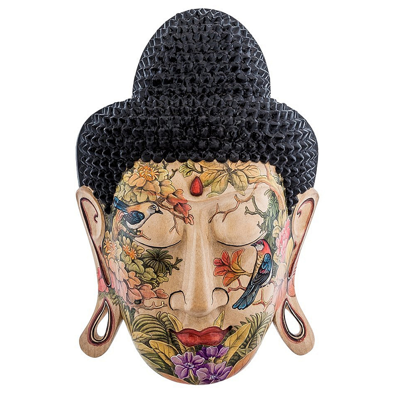Маска ручной работы деревянная расписная Balinese Mask Мульти Маска ручной работы деревянная расписная Balinese Mask Мульти в Липецке | Loft Concept