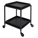 Тумба чёрная на колёсах Cabinet on Wheels варинант исполнения - 2 | Loft Concept в Липецке