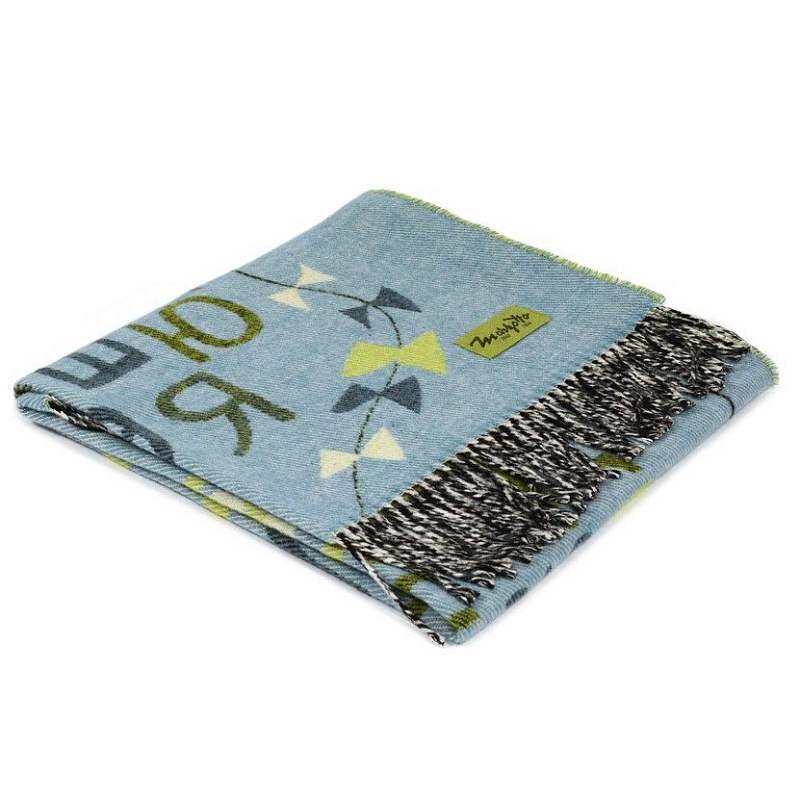 Плед ALP 1 Marzotto Серо-голубой в Липецке | Loft Concept 