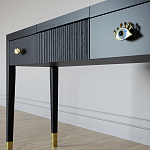 Туалетный стол - Трельяж Elsa Dreams Black 120 см варинант исполнения - 3 | Loft Concept в Липецке