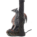 Настольная лампа с абажуром Дракон Silver Red Dragon Коричневый абажур варинант исполнения - 4 | Loft Concept в Липецке