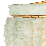 Подвесной светильник с каскадом из стеклянных декоративных элементов на золотом каркасе Shining Sea Glass варинант исполнения - 1 | Loft Concept в Липецке