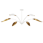 Люстра белая с плафонами в виде лепестков Delicate Flower варинант исполнения - 4 | Loft Concept в Липецке