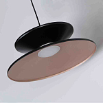 Бра черного цвета с двойным абажуром в форме конусов Obsidian Touch варинант исполнения - 2 | Loft Concept в Липецке