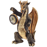 Часы в виде дракона Dragon Gold Mask with Clock варинант исполнения - 1 | Loft Concept в Липецке