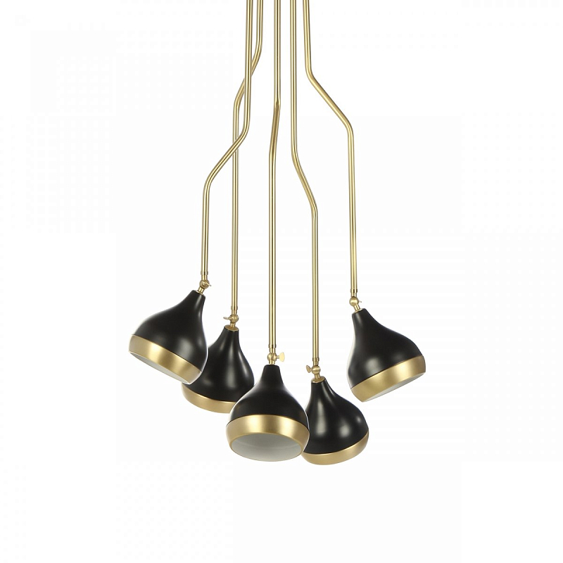 Потолочный светильник Delightfull Hanna Suspension Light Латунь Черный Потолочный светильник Delightfull Hanna Suspension Light Латунь Черный в Липецке | Loft Concept