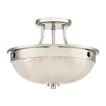 Потолочный светильник со стеклянным плафоном в виде купола Quoizel варинант исполнения - 1 | Loft Concept в Липецке