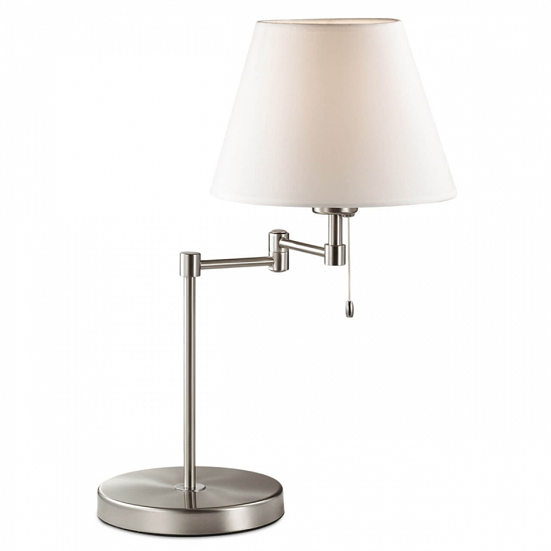 Настольная лампа Selvo Nickel Table lamp Белый Никель Настольная лампа Selvo Nickel Table lamp Белый Никель в Липецке | Loft Concept