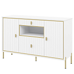 Консоль белая с двумя дверцами и ящиками Antique Order варинант исполнения - 1 | Loft Concept в Липецке