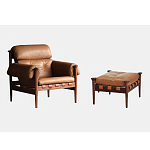 Пуф с каркасом из дерева и обивкой из кожи Furniture Medieval варинант исполнения - 1 | Loft Concept в Липецке