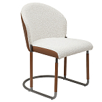 Стул мягкий с обивкой из рогожки и экокожи Contrasting Performance варинант исполнения - 5 | Loft Concept в Липецке