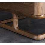 Прикроватный деревянный столик с 2-мя ящиками Moon Walnut Furniture варинант исполнения - 6 | Loft Concept в Липецке