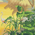 Обои ручная роспись Le Brésil Special Colourway варинант исполнения - 2 | Loft Concept в Липецке