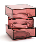 Стол журнальный в форме кубов Acrylic Furniture Lumina Crimson Clarity варинант исполнения - 1 | Loft Concept в Липецке