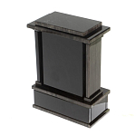 Часы настольные черные из натурального камня Обсидиан Stone Clock варинант исполнения - 3 | Loft Concept в Липецке