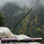 Подставка под благовония из эпоксидной смолы с цветами прямоугольная черная Epoxy Flowers Incense Stand Black варинант исполнения - 3 | Loft Concept в Липецке