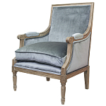 Кресло William Classical Armchair grey velvet варинант исполнения - 3 | Loft Concept в Липецке