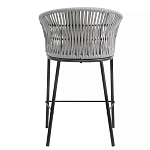 Стул барный с декоративным плетением на спинке и подлокотниках Chair Weave варинант исполнения - 4 | Loft Concept в Липецке