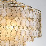 Люстра многоярусная с декором из натуральной морской ракушки Iridescent Light варинант исполнения - 4 | Loft Concept в Липецке