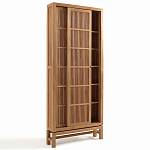 Шкаф из массива тика Okino Wood Cabinet варинант исполнения - 5 | Loft Concept в Липецке