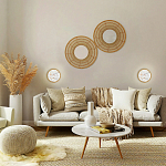 Бра в форме диска с перламутровыми прямоугольниками из морской ракушки Touch of Marine Charm варинант исполнения - 4 | Loft Concept в Липецке