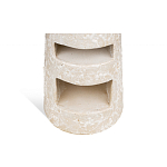 Керамический столик с деревянной столешницей "Пешка" варинант исполнения - 4 | Loft Concept в Липецке