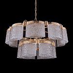 Люстра двухъярусная с текстурными овальными абажурами Splendor Palace Style варинант исполнения - 2 | Loft Concept в Липецке