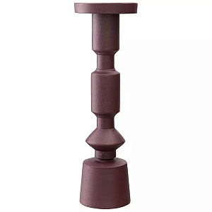 Подсвечник фигурный сливовый Bright Accent 35 см