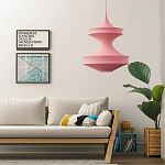 Подвесной вязаный розовый светильник «Моника» варинант исполнения - 4 | Loft Concept в Липецке