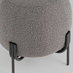 Пуф в ткани букле темно-серого цвета Pikelet варинант исполнения - 4 | Loft Concept в Липецке