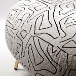 Кресло мягкое с принтом на золотистых ножках Onlooker варинант исполнения - 3 | Loft Concept в Липецке