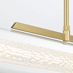 Подвесной светильник линейный золотого цвета с длинной цилиндрической стеклянной трубкой Eurofase варинант исполнения - 7 | Loft Concept в Липецке