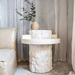 Дизайнерский журнальный стол цилиндрической формы фактурный Mylepen варинант исполнения - 2 | Loft Concept в Липецке