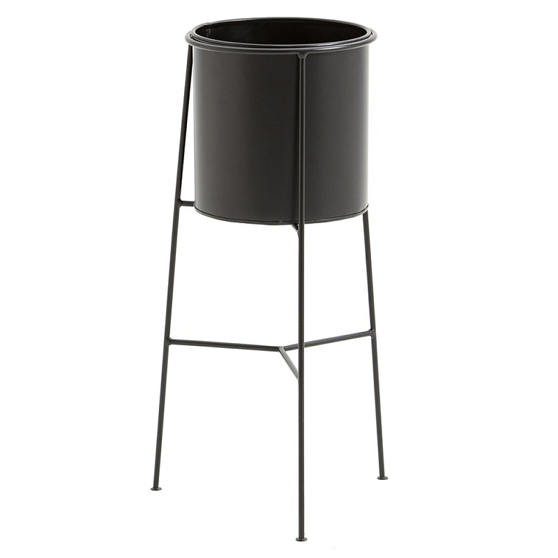Кашпо из металла Elevated Planters черное Черный Кашпо из металла Elevated Planters черное Черный в Липецке | Loft Concept