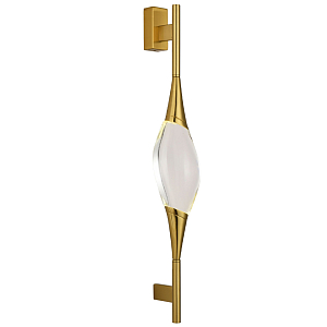 Бра с хрустальным плафоном Renee Brass Glass Drops Light Wall Lamp